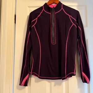 LuLuLemon reversible top 2 in one (Plumb on one side, Pink on the other)